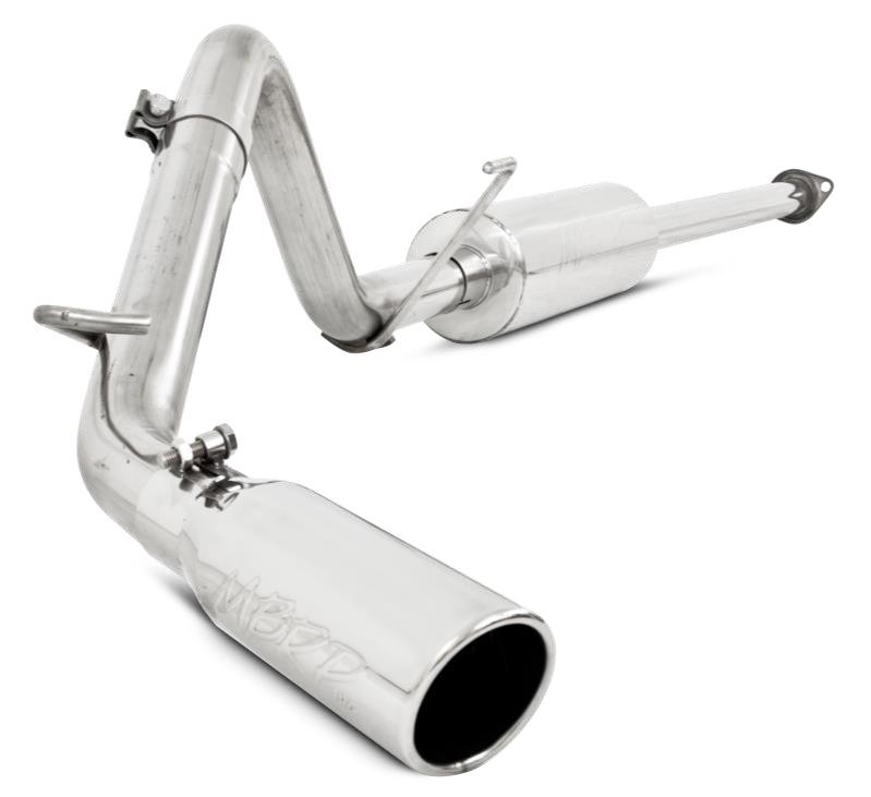 MBRP 05-13 Toyota Tacoma 4.0L EC/CC Cat Back Single Exit Aluminized Exhaust - Image 3