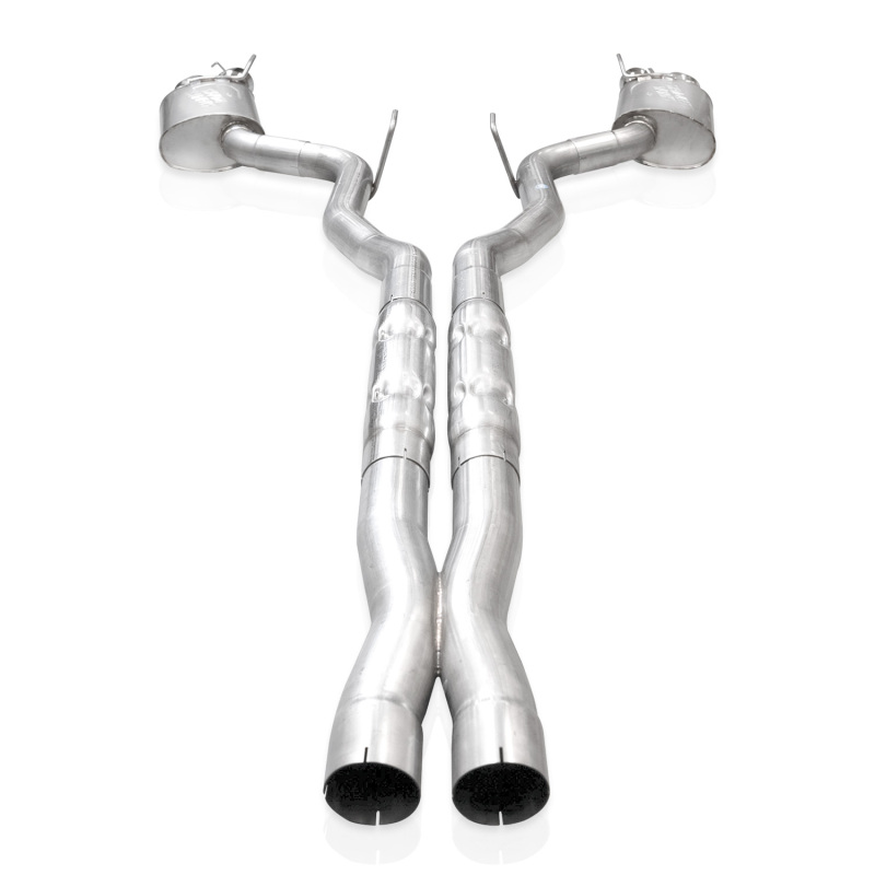Stainless Works 2024 Mustang GT Catback Quad Tips Legend Sound H-Pipe Performance Connect Exhaust - Image 2