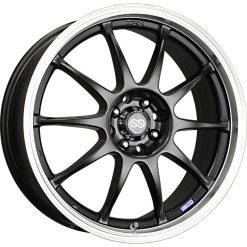 Alternative view of Enkei J10 17x7 4x100/114.3 42mm Offset 72.62mm Bore Dia Matte Black w/ Machined Lip Wheel
