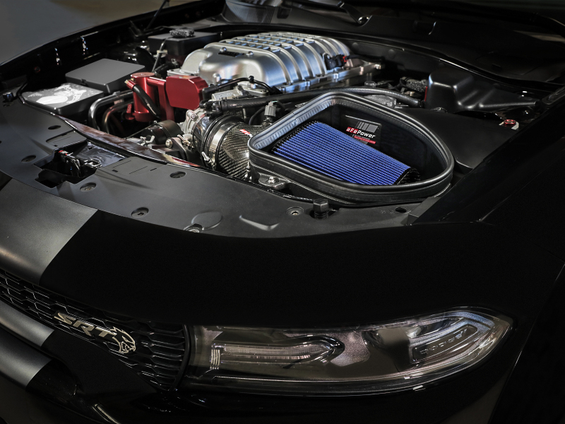 aFe Dodge Charger SRT Hellcat Redeye 21-23 V8-6.2L Track Series Stage-2 Carbon Fiber Intake Pro 5R - Image 8