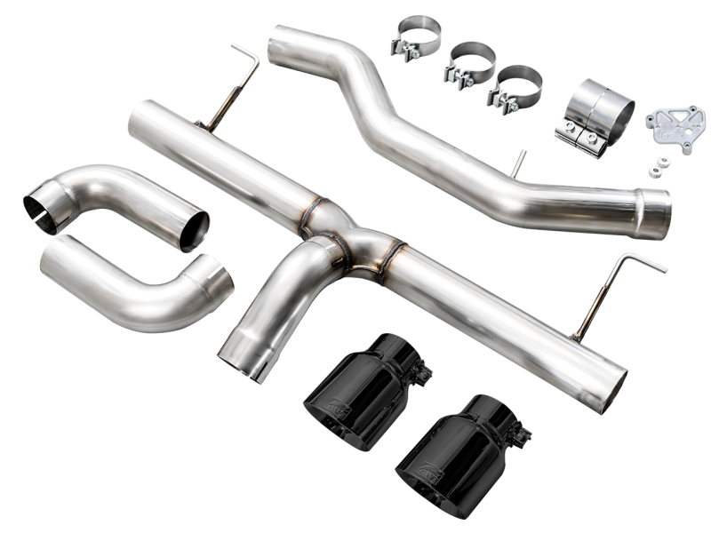 AWE 19-23 BMW 330i / 21-23 BMW 430i Base G2X Track Edition Axle Back Exhaust - Diamond Black - Image 6