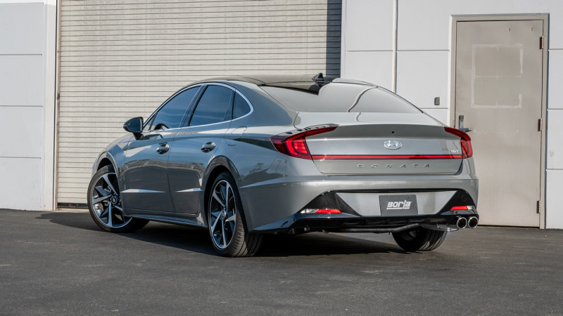 Borla 21-23 Hyundai Sonata SEL Plus/Limited 1.6L L4 (T) FWD S-Type Cat-Back Exhaust - Bright Chrome - Image 2