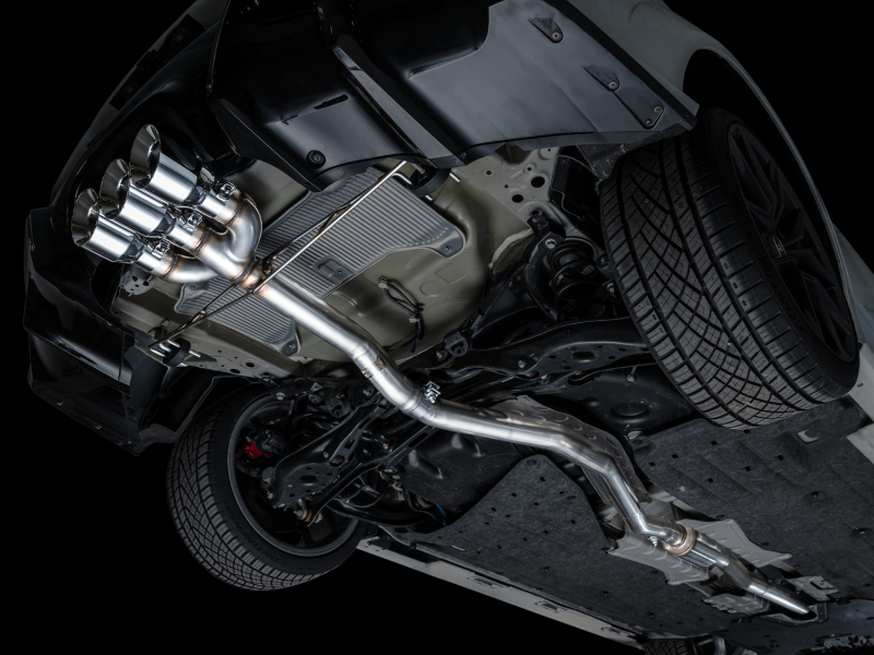 AWE Tuning 2024 Acura Integra Type S DE5 FWD Track Edition Exhaust w/ Triple Chrome Silver Tips - Image 12