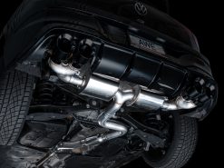 AWE MK8 Volkswagen Golf R 3in Touring Edition Quad Exhaust - Diamond Black Tips - Image 15