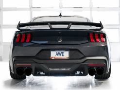 AWE 2024 Ford Mustang Dark Horse S650 RWD Track Edition Catback Exhaust w/ Quad Diamond Black Tips - Image 4