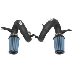 Alternative view of Injen 18-20 Kia Stinger 3.3L Twin Turbo Wrinkle Black Short Ram Air Intake