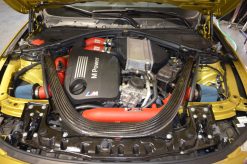 Injen 15-16 BMW M3(F80)/M4 (F82/83) 3.0L L6 Twin Turbo 2PC Aluminum Int. Charge Pipe - Wrinkle Black - Image 5