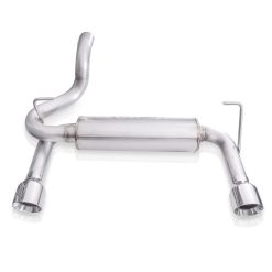 Stainless Works 2018+ Jeep Wrangler JL 304SS Factory Connect 2.5in Axle Back Exhaust System - Image 3