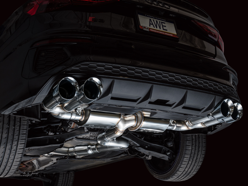 AWE 22-24 Audi 8Y S3 Touring Edition Exhaust - Chrome Silver Tips - Image 10