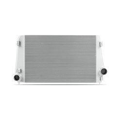 Alternative view of Mishimoto 17-19 GM L5P Duramax Intercooler Kit - Silver w/ Polished Pipes