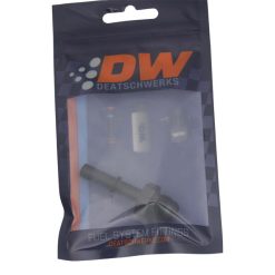 Alternative view of DeatschWerks 6AN Male Flare to 5/16in Male EFI Quick Connect Adapter - Anodized Matte Black
