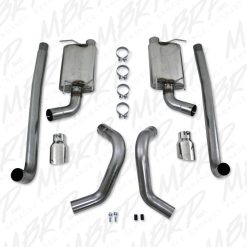 MBRP 11-12 Ford Shelby GT 500 T304 3in Cat Back Dual Split Rear Race Version 4.5in Tips - Image 5