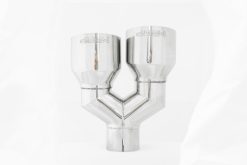 MBRP Universal T304 SS Dual Tip 4in OD/2.5in Inlet - Image 3