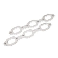 Stainless Works Mopar 3.5L V6 Flat Oval Port Header 304SS Exhaust Flanges 1-5/8in Primaries - Image 3