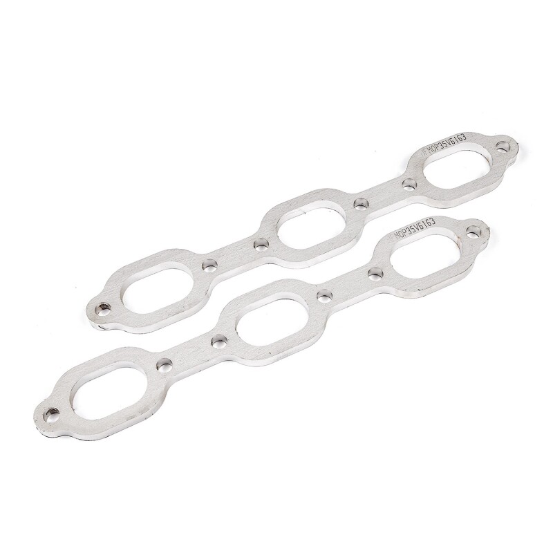 Stainless Works Mopar 3.5L V6 Flat Oval Port Header 304SS Exhaust Flanges 1-5/8in Primaries - Image 3