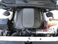 Injen 09-14 Dodge Challenger Hemi 5.7L V8 SRT-8 6.1L 5.7L V8 Wrinkle Black Power-Flow - Image 3