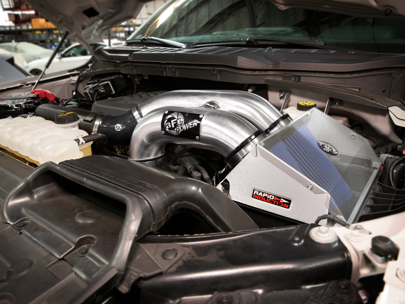 aFe Rapid Induction Pro 5R Cold Air Intake System Brushed 21-22 Ford F-150 Raptor V6-3.5L (tt) - Image 9
