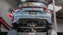 Alternative view of Borla 2023 Honda Civic Type R MT ATAK Catback Exhaust w/ 4in Black Anodized Carbon Fiber Tips