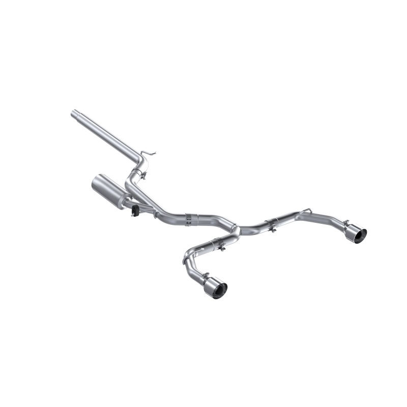 MBRP 2022 Volkswagen Golf GTI MK8 T304 SS 3in Cat-Back Exhaust 2.5in Dual Split Rear w/ SS Tips - Image 2