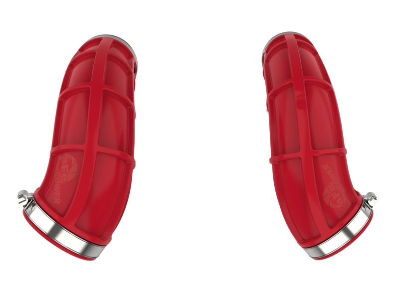 aFe Power 22-24 Toyota Land Cruiser (J300) / 22-24 Toyota Tundra V6-3.4L (tt) Red Turbo Inlet Pipes - Image 5