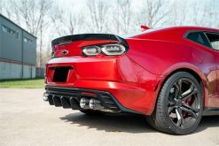 Alternative view of Corsa 2016-2024 Chevrolet Camaro SS / ZL1 Valved Axle-Back Exhaust w/ Carbon Fiber Quad Tips