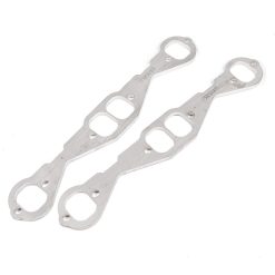 Stainless Works Small Block Chevy Squared Oval Port Header 304SS Exhaust Flanges 1-3/4in Primaries - Image 3