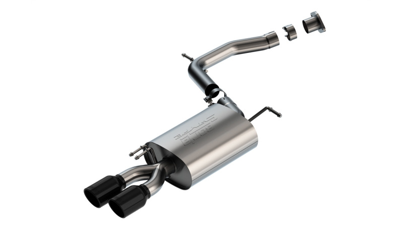 Borla 20-22 Hyundai Palisade/2023 Kia Telluride 3.8L V6 S-Type Axle-Back Exhaust w/ Black Chrome Tip - Image 2