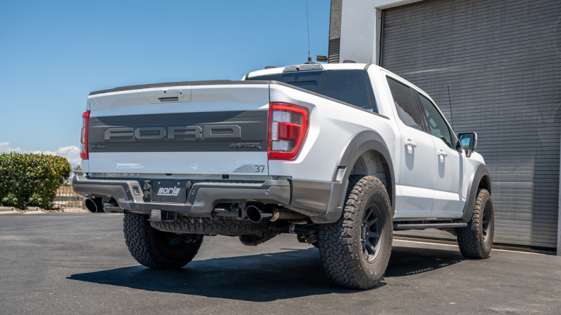 Borla 21-23 Ford Raptor 3in Connection Pipe 4.5in Tip - Black Chrome - Image 3