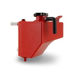 Alternative view of Mishimoto 2023+ Toyota GR Corolla Expansion Tank Red