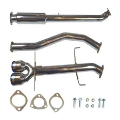 Injen 17-20 Honda Civic Si 1.5L Turbo (Sedan Only) 3in Cat-Back Stainless Steel Exhaust - Image 2