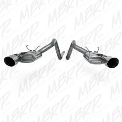 MBRP 11-12 Ford Shelby GT 500 T304 3in Cat Back Dual Split Rear Race Version 4.5in Tips - Image 4