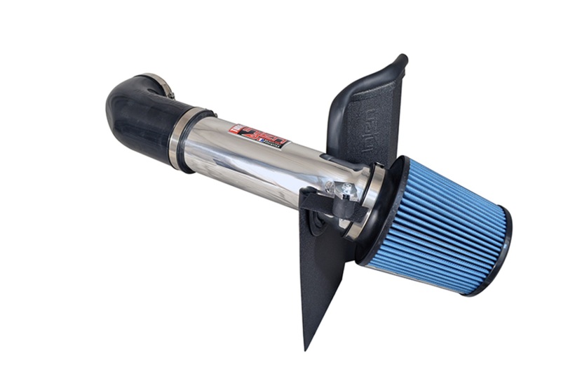 Injen 11-19 Dodge Challenger Hemi 5.7L V8 Wrinkle Black Power-Flow Air Intake System w/Heat Shield - Image 4