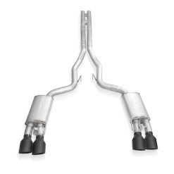 Stainless Works 2020 Ford GT500 Legend Catback H-Pipe Exhaust Factory Connect - Black Tips - Image 9