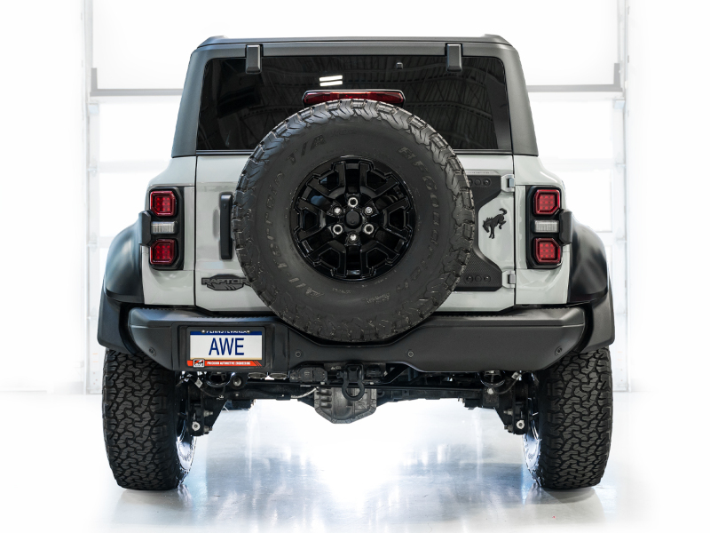 AWE Tuning 22-24 Ford Bronco Raptor 4WD Dual BashGuards Cat-Back SwitchPath Exhaust (No Tips) - Image 14