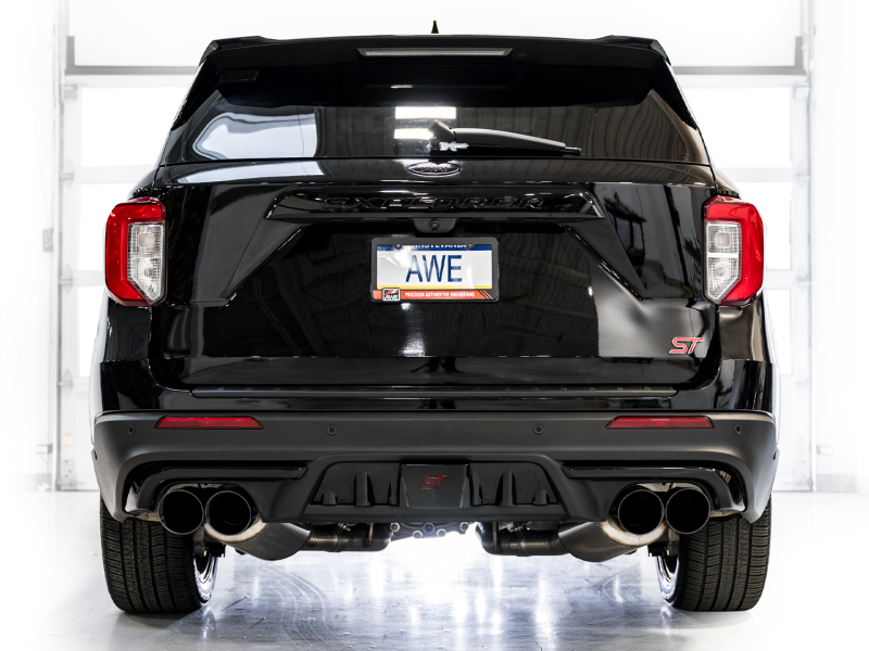 AWE Tuning 2020+ Ford Explorer ST Touring Edition Exhaust w/ Diamond Black Tips - Image 10