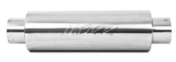 MBRP Universal Quiet Tone Muffler 5in Inlet /Outlet 8in Dia Body 31in Overall - Image 4