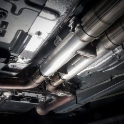 Stainless Works 2018+ Ford Mustang GT 3in Redline Series Catback H-Pipe w/Active Valves & Quad Tips - Image 7