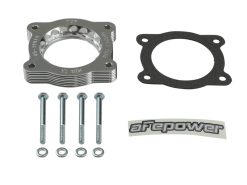 Alternative view of aFe 07-13 Chevrolet Silverado 1500/GMC Sierra 1500 Silver Bullet Throttle Body Spacer - Silver