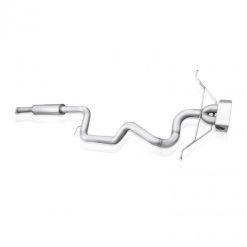 Stainless Works 2013-18 Ford Focus ST 3in Catback Vintage Round Muffler Wide Tip - Image 3