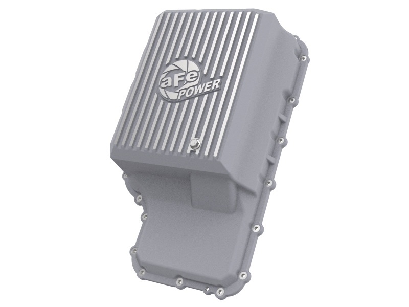 aFe 20-21 Ford Truck w/ 10R140 Transmission Pan Raw POWER Street Series w/ Machined Fins
