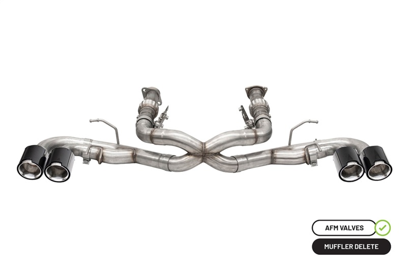 Corsa 20-23 Chevrolet Corvette C8 RWD 3in Xtreme Cat-Back Exhaust w/4.5in Carbon Fiber Polished Tips - Image 2