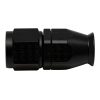 DeatschWerks 8AN Female Swivel Straight Hose End PTFE (Incl 1 Olive Insert) - Anodized Matte Black