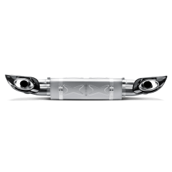 Alternative view of Akrapovic 10-13 Porsche 911 Turbo / Turbo S (997 FL) Slip-On Line (Titanium) w/ Titanium Tips