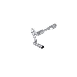 Alternative view of MBRP 19-24 GM 1500 Silverado/Sierra 2.7L Alum. Steel 3 Cat-Back w/ Single Side 4in Single Wall Tip
