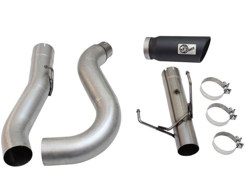 aFe MACHForce XP Exhaust Large Bore 5in DPF-Back SS 13-15 Dodge Trucks L6-6.7L (td) *Black Tip - Image 7