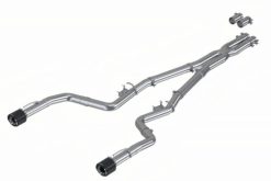 Alternative view of MBRP 17-21 Charger 5.7L/6.2L/6.4L 3in Race Profile Cat-Back w/Dual Carbon Fiber Tips T304 SS Exhaust