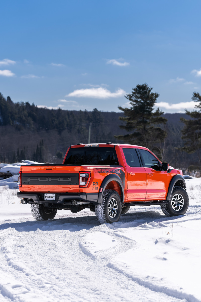 MBRP 2021+ Ford F-150 Raptor Axle-Back Dual Rear Exit T304 Performance Exhuast Sys - Image 3
