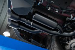 MBRP 18-19 Ford Mustang GT 5.0 3in Cat Back Quad Tip Race Version - Black - Image 4