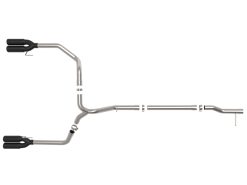 aFe 23-24 GM Trucks L6-3.0L (td) LZ0 Vulcan Series 3in 304 SS DPF-Back Exhaust System w/ Black Tip - Image 3