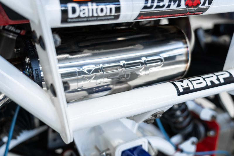 MBRP 2011+ Polaris Sportsman Touring 850 T304 Stainless Single Slip-On Performance Series - Image 3